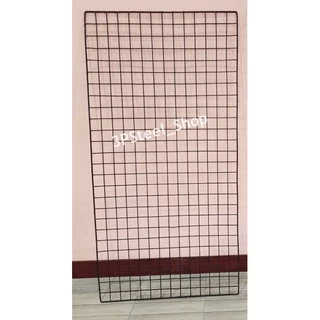 ตะแกรงเหล็กชุบพลาสติก ขนาด 60x120 ซม. สีขาว/ดำ ตะแกรงอเนกประสงค์ ตะแกรงทำกรงสัตว์เลี้ยง