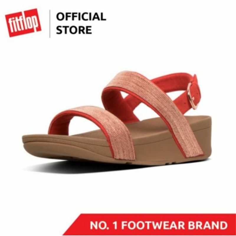 รองเท้าFITFLOP รองเท้า fitflop ลำลองผู้หญิง รุ่น LOTTIE SHIMMERMESH SANDAL สีแดง (UK)