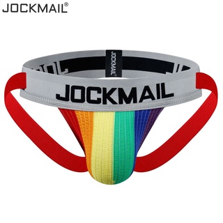 Jockmail กระเป๋าตาข่ายเปล่า ขนาดใหญ่ สีรุ้ง สําหรับผู้ชาย เหมาะกับการเล่นกีฬา