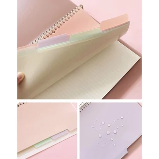 <ใหม่❗️ A6> 🦄แผ่นขั้น พาสเทล A4,A5,B5 4แผ่นคละสี แบบอ่อน สีทึบ parting sheet แผ่นขั้นสมุด