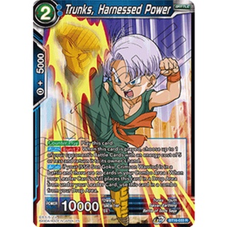 DB DB-BT16-033 Trunks, Harnessed Power Realm of Gods Rare EN BT16-033 0821000021700