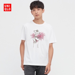 ผ้าฝ้ายแท้ระบายอากาศได้ใหม่ พร้อมส่ง Uniqlo เสื้อยืดแขนสั้น พิมพ์ลาย สําหรับผู้ชาย และผู้หญิง (UT) 448427 ยูนิโคล่S-5XL