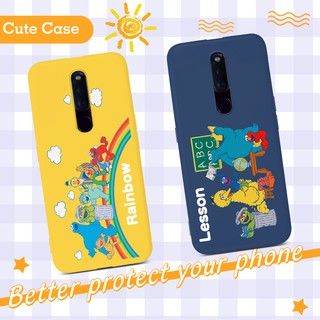 เคสโทรศัพท์สำหรับ OPPO A31 A92 A12 A37 A91 A9 A5 2020 Reno 2F 3 4 Pro F11 Pro A3S F7 F9 F1S R17 Pro A7 2018 A57 A59 A59S A39 A72 A12E A5S A52 A8 A83 F15 Realme C3 5 5S 6 6i 5i X2 Pro C1 Reno ACE 2Z Case เซซามีสตรีท Lovely Cartoon Soft Casing