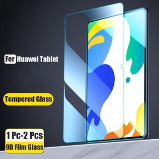 ฟิล์มกระจกนิรภัยกันรอยหน้าจอ 9H สําหรับ Huawei Matepad 10.4 2022 Matepad 11 T10S T10 Pro 10.8 M6 10.8 SE 10.1 1-2 ชิ้น