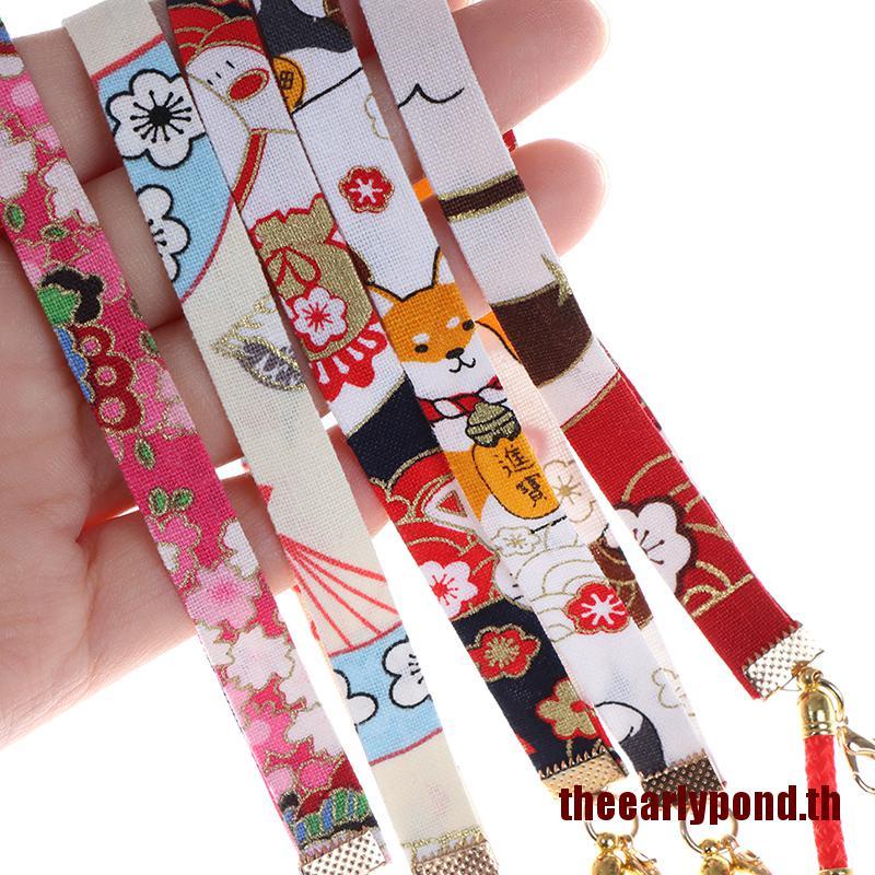 สายคล้องโทรศัพท์มือถือ แมวกวักญี่ปุ่นนำโชค มีสินค้าพร้อมส่ง ที่ห้อย พวงกุญแจ แมว ดอกซากุระ กระดิ่ง สายแบบสั้น ราคา ถูกที่สุด ดีลบีเคเค แกลเลอรีภาพที่ 6
