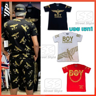 เสื้อยืด 🔥ผ้าฝ้ายอย่างดี🔥 งานสกรีนคมชัด👦 BOYLONDON t-shirt ☀️ลายใหม่ เท่ไม่ซ้ำใคร เสื้อสตรีท street t-shirt