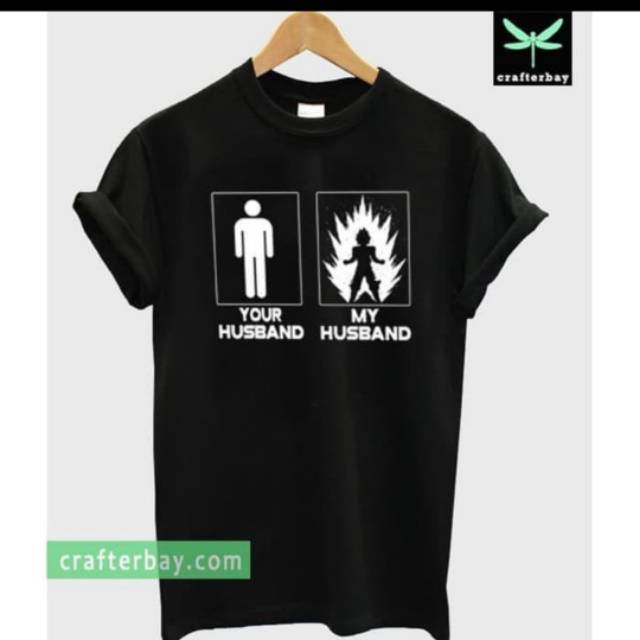 คุณ HUSBAND MY HUSBAND SUPER SAIYAN COMBED 30S เสื้อยืด