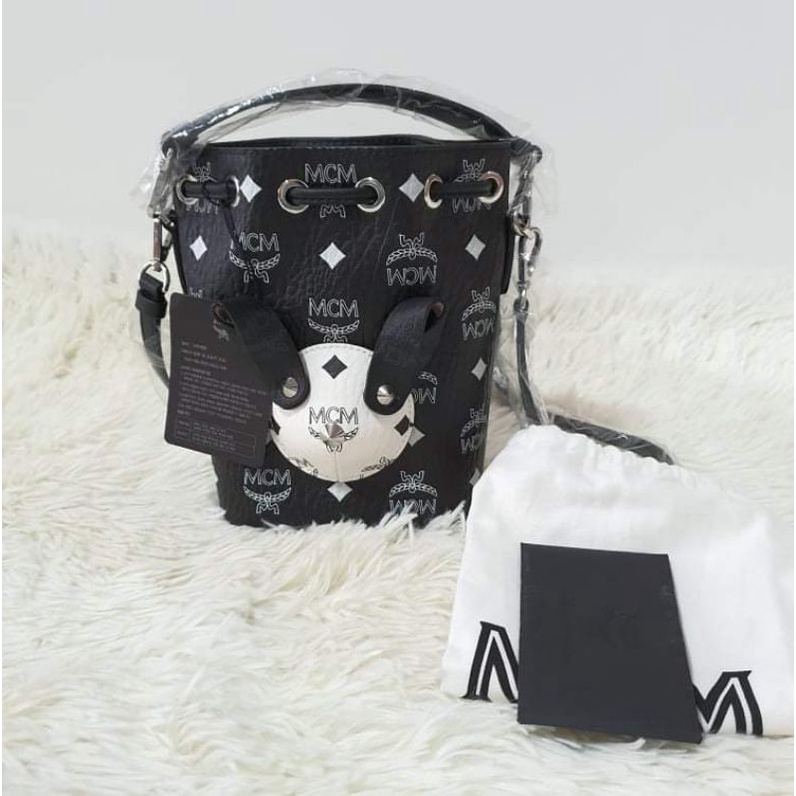 MCM Zoo Rabbit Bucket Bag in Visetos