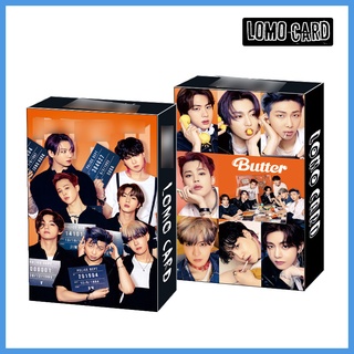 การ์ดโลโม่ โฟโต้การ์ด BTS Butter:Permission To Dance,Butter ver Orange Peaches,30ชิ้น/กล่อง lomo card อัลบั้ม โลโม่การ์ด