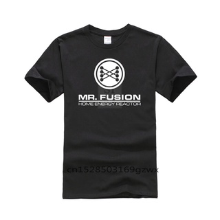 เสื้อยืดผ้าฝ้ายพิมพ์ลายขายดี ใหม่ เสื้อยืดลําลอง 100% แขนสั้น พิมพ์ลาย Mr Fusion Back to the Future Sci Fi Geek แฟชั่น ส