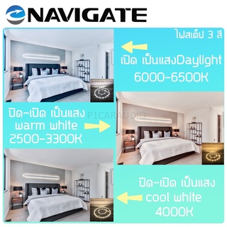 แผงไฟNAVIGATE หลอดLED 3 สี เปลี่ยนสีไฟได้ 36W สำหรับโคมเพดานกลม ตัวใช้แทนหลอดนีออนกลม ติดตั้งง่าย เพียงยึดติดโดยแม่เหล็ก