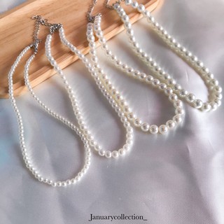 pure pearl choker 🤍 สร้อยมุกกำลังมาแรง มีหลายขนาดค่ะ ครบทุกไซส์