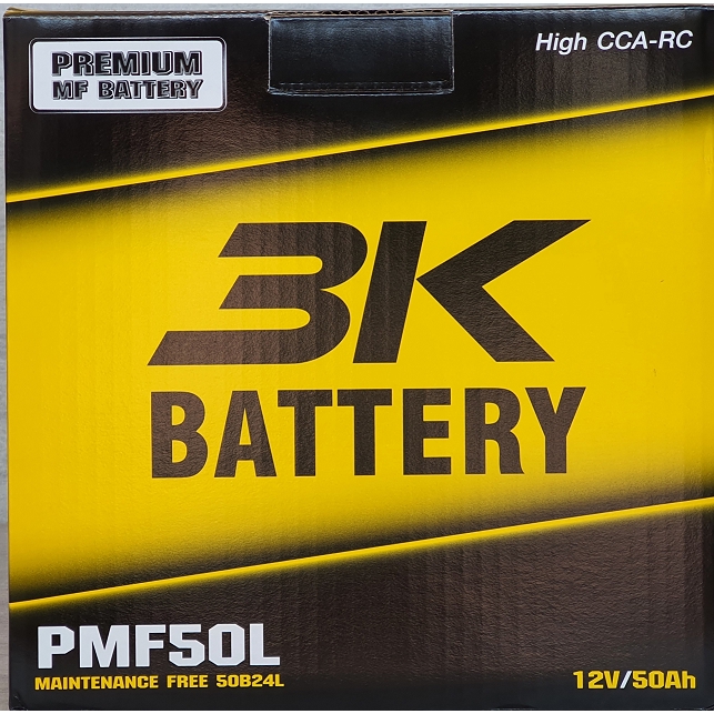 แบตเตอรี่รถเก๋ง รุ่น PMF50Lจากค่าย 3k Battery #04