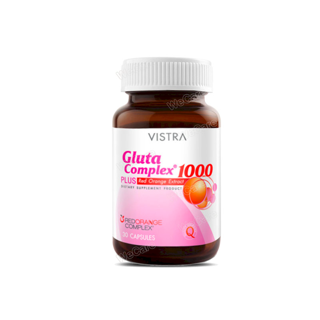 Vistra Gluta Complex 1000 Plus วิสทร้า กลูต้า คอมเพล็กซ์ 1000 พลัส เรด ออเรนจ์ 30 แคปซูล