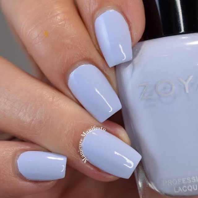 พร้อมส่ง Zoya Emerson  ยาทาเล็บสีฟ้าอ่อนเบบี้บลู soft and modern baby blue creme finish 💯%