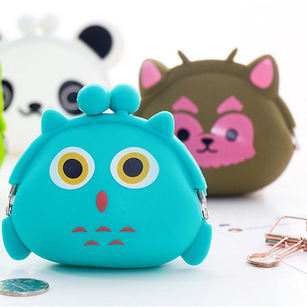 Baihee มินิน่ารักกระเป๋าสตางค์สาย USB กระเป๋าสุนัข Panda Key กระเป๋าแมวหมูหมี