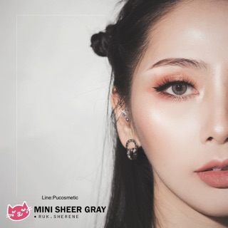 ☔️Mini Sheer Gray☂️(Dia.14.2)สายตา-1.25,-2.00,-2.25,-3.25,-4.25,-4.75,,-6.00,-8.50,-9.00,-9.50(kitty kawaii)