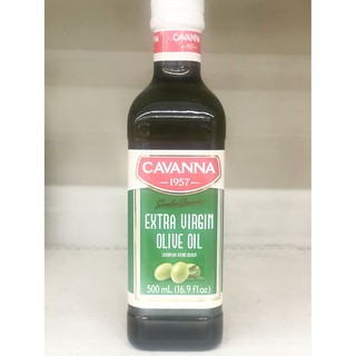 คาวานน่า  น้ำมันมะกอกธรรมชาติ100เปอร์เซ็นต์ 500มล. Cavanna นำเข้าจาก Extra Virgin Olive Oil 500ml Italy Product