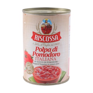 ริสคอสซ่า มะเขือเทศสับในน้ำมะเขือเทศ 400 กรัม - Chopped Tomatoes 400g Riscossa brand