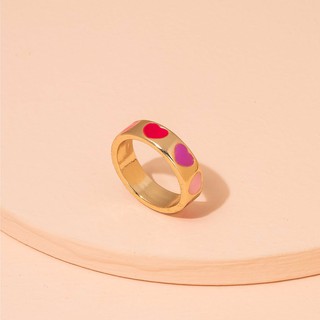 แหวนแพทเทิร์นลายหัวใจ Heart pattern ring