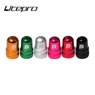 Litepro ฝาครอบวาล์วอลูมิเนียมอัลลอยด์ สําหรับจักรยานเสือภูเขา 1 ชิ้น