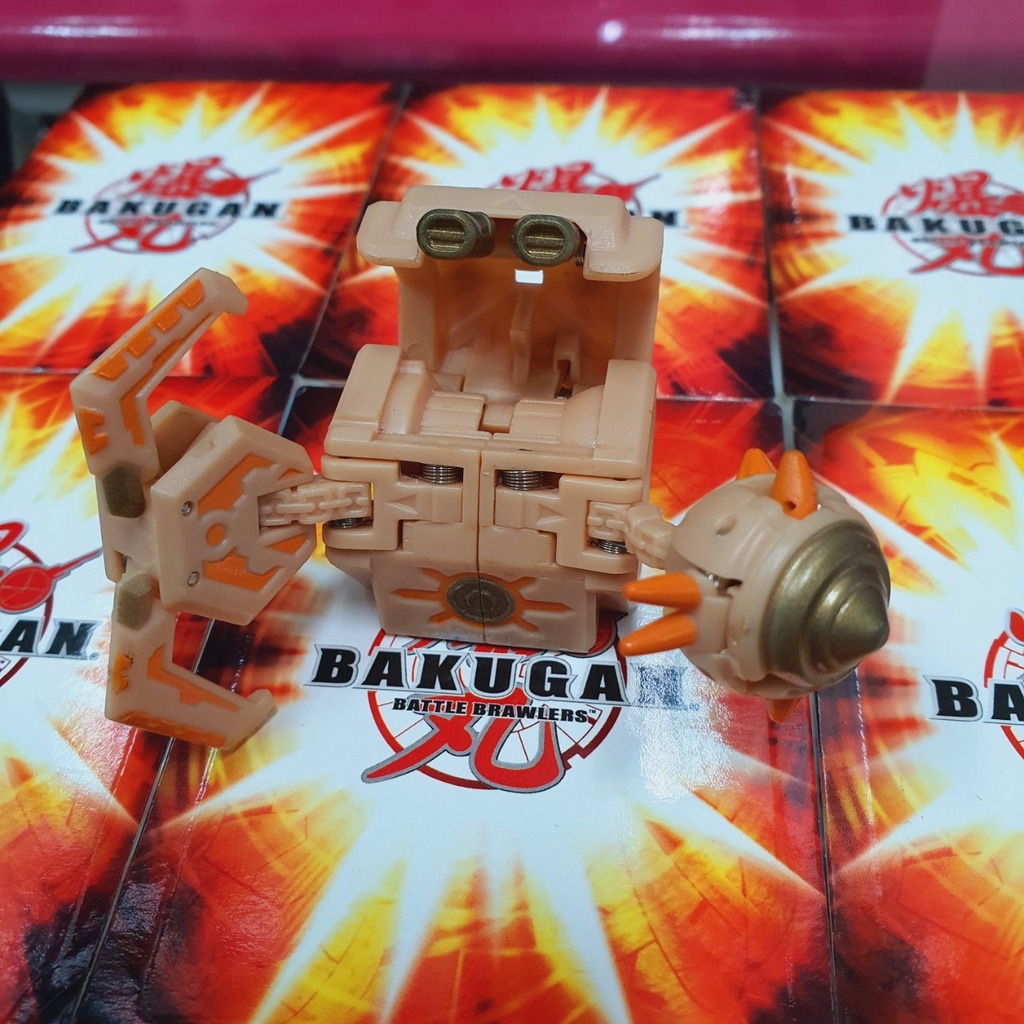 100% RARE AUTH Bakugan Battle Gear Beige Brown ธาตุดิน Power - บาคุกัน แบทเทิ่ลเกียร์ Transformable Action Figure Toy