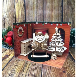 &gt;&gt;พร้อมส่ง&lt;&lt;จิ๊กซอว์ไม้ 3มิติ ชุดของขวัญคริสต์มาส CHRISTMAS GIFT SET (LIMITED EDITION) JIGZLE 3D PLYWOOD PUZZLE