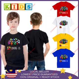 เสื้อยืด ผ้าฝ้าย 100% พิมพ์ลาย Among Us Team BAJU BUDAK KECIL BOY SHIRTS BAJU พรีเมี่ยม