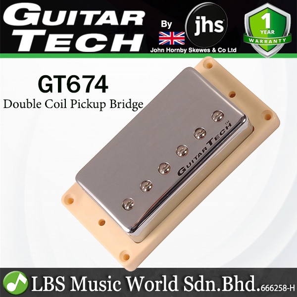 Guitar Tech GT674 Double Coil Bridge Pickup สําหรับกีตาร์ไฟฟ้า (GT 674)