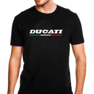 [S-5XL]เสื้อยืดแขนสั้นลําลอง คอกลม พิมพ์ลายโลโก้ Ducati Cosiga Racing Motorcycle Power คุณภาพสูง สําหรับผู้ชาย