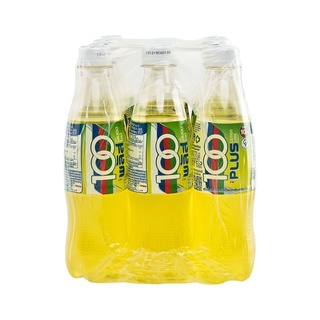 100 พลัส เครื่องดื่มเกลือแร่อัดลม กลิ่นเลมอนไลม์ 370 มล. แพ็ค 12 ขวด 100 Plus Soft Drink Lemon Lime 370mlx12Bottles