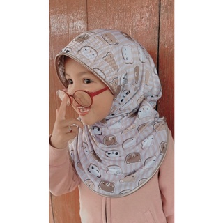 Hijab Kids ผ้าคลุมนู๋น้อยแบรนด์Weedardผ้าคลุมสวมสำเร็จสำหรับเด็ก..ลายน่ารักๆๆ #Hijabสวมสำเร็จ