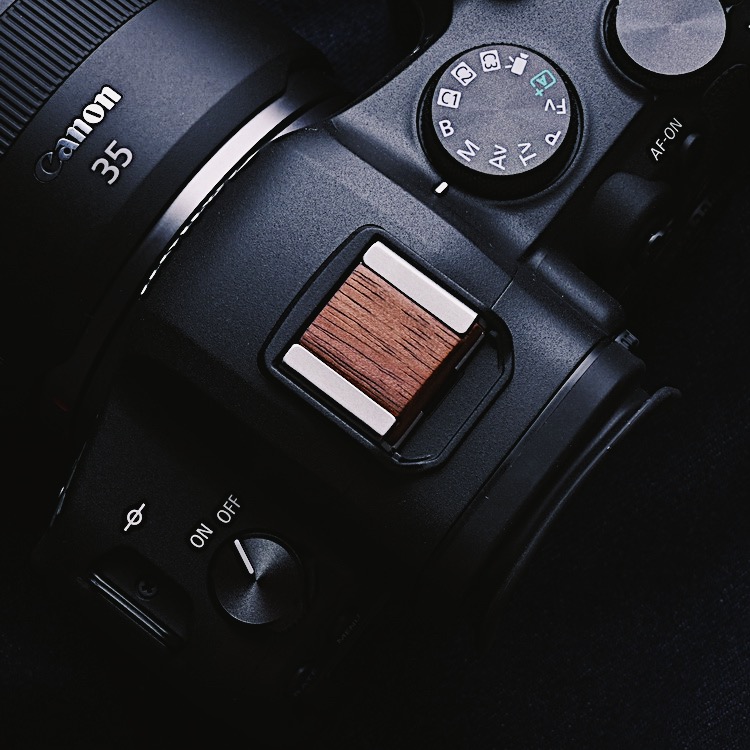 King ต้นฉบับCanon wooden Hot Shoe COVER Canon EOS R5 R6กล้องดิจิตอลเต็ม
