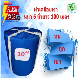 สายส่งน้ำเนื้อผ้าเคลือบเงา หน้า 10 นิ้ว ยาว 80 เมตร เนื้อผ้าหนา น้ำหนักเบา ติดตั้งง่าย ใช้ในการเกษตร สินค้าคละสี