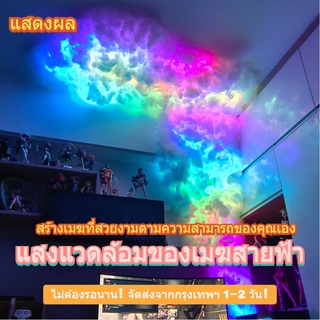 แสงโดยรอบ แถบไฟ LED โคมไฟเมฆฟ้าร้อง เมฆฟ้าผ่า ไฟ ตกแต่งห้อง ผนังกลิ่นอาย DIY