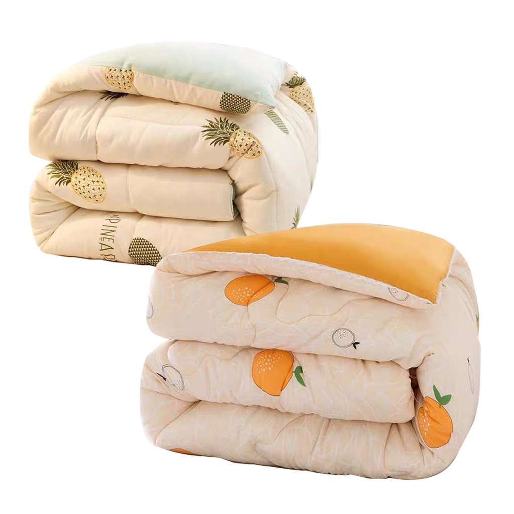 ผ้าห่มนวม ลายการ์ตูนสีไม่ตกขนาดใหญ่6 (175*200CM)ฟุตซักเครื่องได้