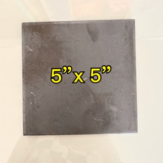 เหล็กเพลท แผ่นเพลท ขนาด 5”x5” หนา 6 มิล