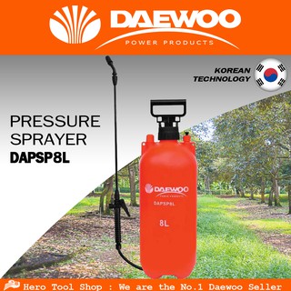 DAEWOO ถังพ่นยา สะพายหลัง ชนิดมือโยก 8 ลิตร รุ่น DAPSP8L ++สินค้าขายดี++