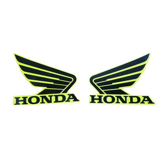 Sticker Honda มีปีก เครื่องหมายปีกนก ข้าง ซ้าย - ขวา สีเหลือง MSX Honda สติ๊กเกอร์ ฮอนด้า สติ๊กเกอร์ปีกนกฮอนด้า ของแท้