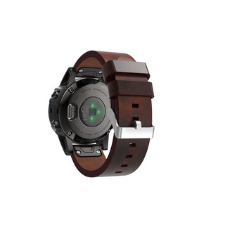 For Garmin Fenix 5 / 5 plus / Fenix 6 / 6 PRO / approach s60 / s62 นาฬิกาข้อมือสายหนังแท้ 22 มม.