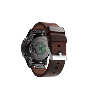 Garmin Fenix 5 นาฬิกาข้อมือสายหนังวัวแท้ 22 มม.