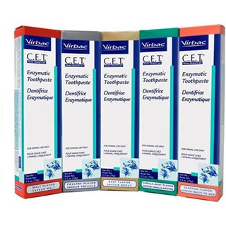 Virbac C.E.T Toothpaste แปรงสีฟัน ยาสีฟัน สำหรับสุนัขและแมว 70 กรัม