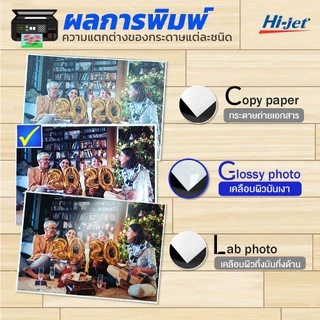 Hi-jet กระดาษโฟโต้ ผิวมัน Inkjet Platinum Glossy Photo Paper 230 แกรม ขนาด 4x6 นิ้ว 100 แผ่น