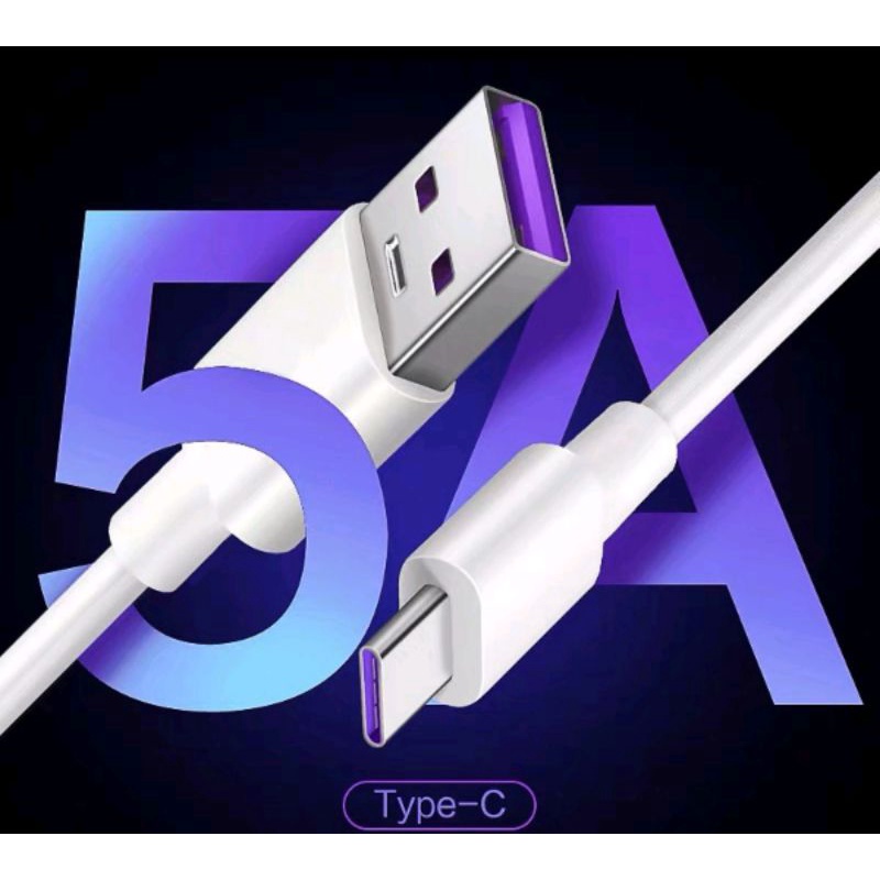 สาย USB ข้อมูล Type C ท้องถิ่น 5A Android 1M