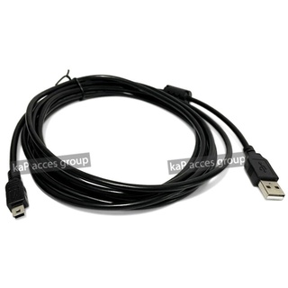 USB Mini USB 5 Cable สาย มินิ USB 2.0 ดาต้า และชาร์จ เสียบกล้อง ความยาว 1.8 / 3 / 5 / 10 เมตร