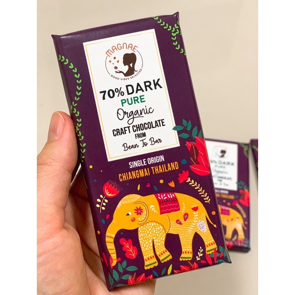 Dark chocolate 70% (Organic craft chocolate)
