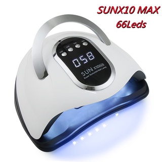 280W SUN X10 MAX เครื่องเป่าเล็บเจล LED 66 ดวง  UV หน้าจอ LCD แห้งเร็ว สําหรับตกแต่งเล็บ