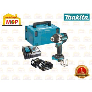 Makita สว่านบล็อกไร้สาย 18V 1/2" DTW700RTJ แบต5.0Ahx2+แท่นชาร์จ BL #NT