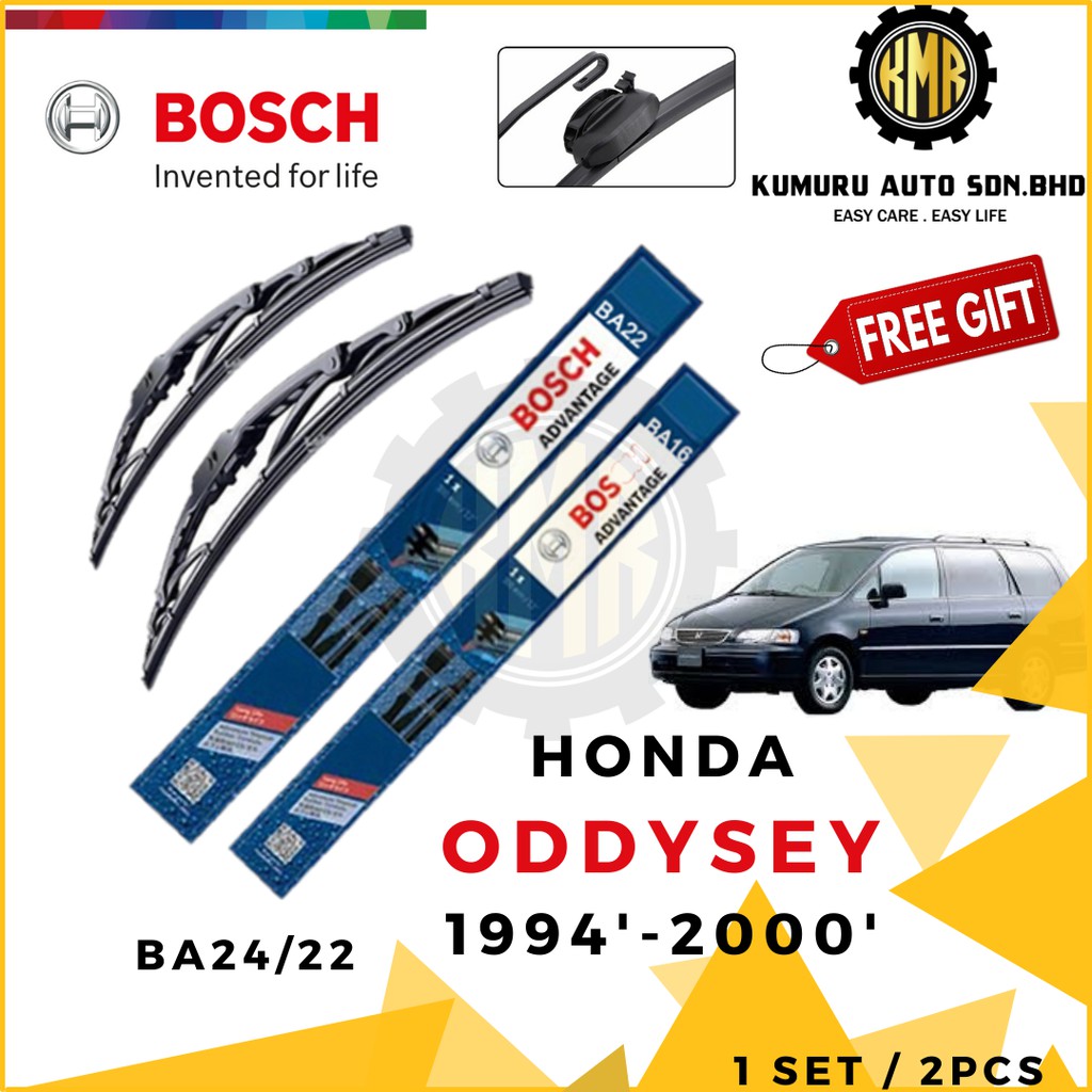 1 ชุด - HONDA ODYSSEY RA1 RA2 RA3 RA4 RA5 1994-2000 WIPER - BOSCH ADVANTAGE WIPER FRONT BA24/22