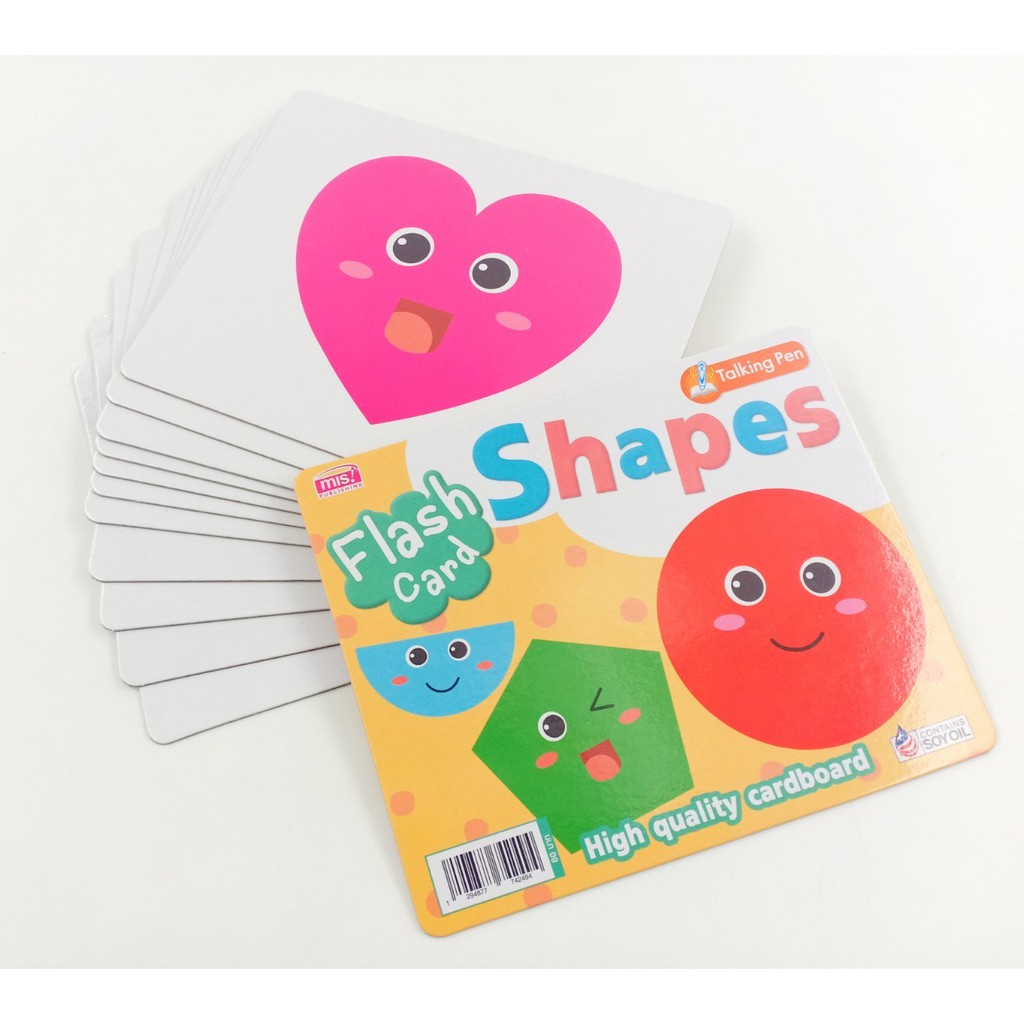 MISBOOK การ์ด Flash Card - Shapes